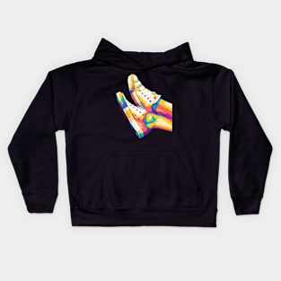 pop art shoes Kids Hoodie